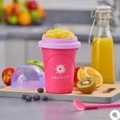 Slushmaskiner-ChillFactor Slushy Maker Berry Burst Pink