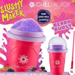 Slushmaskiner-ChillFactor Slushy Maker Berry Burst Pink