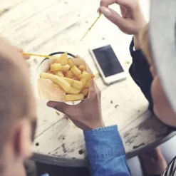 Chipshållare, 16x9,5 cm, Silver