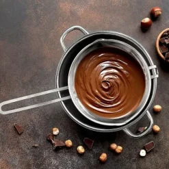 Choklad- och vaxskål, stål, 1,2 l