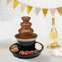 Fondueset-Chokladfontän, 3-nivådesign, 0,45 kg kapacitet, lätt att rengöra