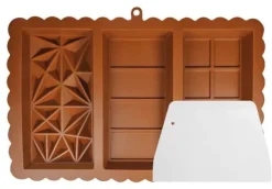 Bakning-Chokladform Dubai 3-i-1, Silikon, BPA-fri