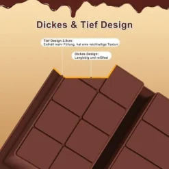 Bakning-Chokladform Dubai 3-i-1, Silikon, BPA-fri