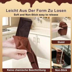 Bakning-Chokladform Dubai 3-i-1, Silikon, BPA-fri