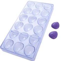 Bakning-Chokladform i polykarbonat, HJÄRTA I ROSETT