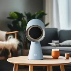 Köksfläktar-CIARRA Bärbar köksfläkt 3 filter Fristående köksfläkt Blå