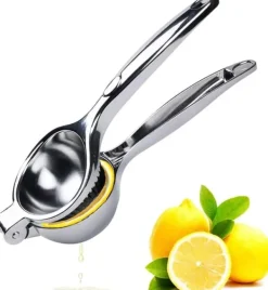Juicepressar-Citronpress med 7 cm diameter, handpress, citruspress, manuell, anti-etsningsmedel, manuell tung juicepress, säker och hållbar citronklämma