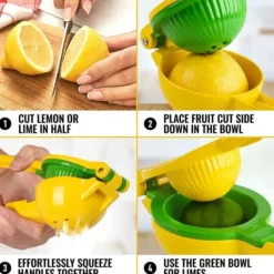 Citruspress Rostfritt Stål Gul