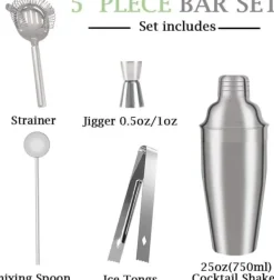 Verktygsset För Drinkar-Cocktail Mixer Set - 5 delar