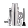 Cocktail set Dubbel shaker 750ml Rostfritt stål Silver 10 delar