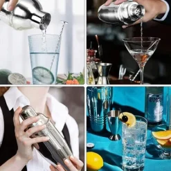 Verktygsset För Drinkar-Cocktail shaker Set - Rostfritt stål Silver 5 dela