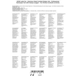 Verktygsset För Drinkar-Cocktail Shaker Set - STAINLESS STEEL SHAKER