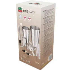 Verktygsset För Drinkar-Cocktailbartenderset i 9 delar. KINGHOFF KH-1708 Shaker