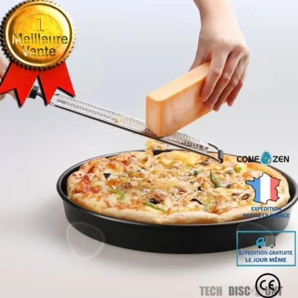 CONFO® Professional Citrus Zester Manuell citronstång Ingefära ostrivjärn i rostfritt stål Handhållet kökstillbehör