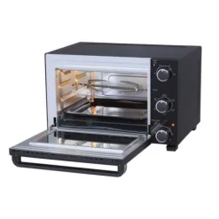 CONTINENTAL EDISON CEMF28B2 - Elektrisk miniugn 28L svart - 1500W - Rotisserie, Naturlig konvektion
