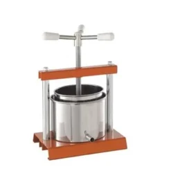 Pressar-COOK CASE BY OMAC 360 - KVM SWITCH - Press, diameter 12 cm, stål, rostfritt stål, orange