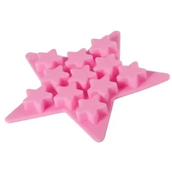 Cool silikon iskubbricka - stjärnformad form för Club Bar Party (Rosa)
