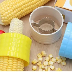 Corn Peeler 304 Rostfritt stål Cob Stripper Majskärnor Ta bort verktyg för hem kök Lake Blue