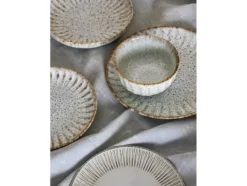 CREATIVE COLLECTION Fleur Uppläggningsfat, natur, stengods