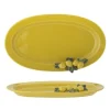 Serveringsfat & Skålar-CREATIVE COLLECTION Limone Serveringsfad, Gul, Stentøj