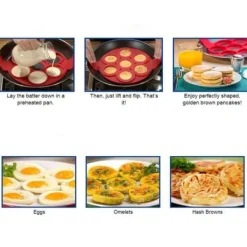 Crepesform - Silikon - Röd - Non-stick - Diskmaskinssäker