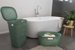 Curver Infinity 59L olivgrön återvunnen tvättpåse 245809