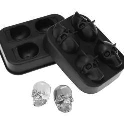 Isformar-3D Skull Ice Cube-form för whisky, scotch, cocktail och sprit eller gelé, godis, choklad, fest, present s.482