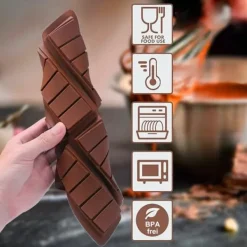 Kakformar-DAILIENFUS Silikon Dubai Chokladform Set med Tillbehör