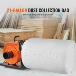 Dammsamlare 781,54 m³/h 425x600 mm 80 L Stål Mobil Verkstad