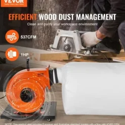 Dammsamlare 781,54 m³/h 425x600 mm 80 L Stål Mobil Verkstad