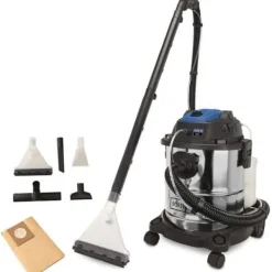 Dammsugare Injektor Vatten- och Stoftavskiljare SCHEPPACH SprayVac20 - 1600W - Rostfri Tank - Grå - 5 i 1