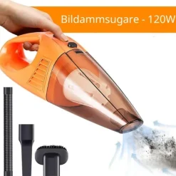 Handdammsugare-Dammsugare till Bilen - Portabel Effektiv Bildammsugare Orange