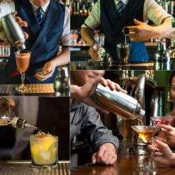 Verktygsset För Drinkar-8-delar cocktailset , barset, shaker 550ml - Rostfritt stål Silver