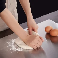 Skärbrädor-3-delars Set med Dubbelhäftande Skärbräda i Rostfritt Stål, Mögel- och Fukttålig