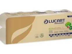 DGA OPTIMA Lucart EcoNatural 10 - Toalettpapper, 2 lager, cellulosa Fiberpack 10 rullar