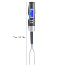 Digital BBQ Kötttermometer Gaffel Grillgaffel med LCD-skärm