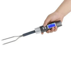 Digital BBQ Kötttermometer Gaffel Grillgaffel med LCD-skärm