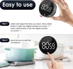 Äggklockor-Digital Äggklocka med Stoppur - Kökstimer - LED