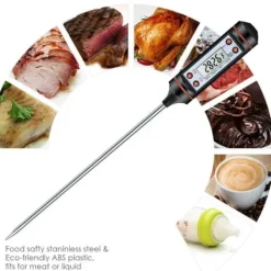 Matlagningstermometrar-Digital Kökstermometer för Mat, BBQ & Vätskor Stektermometer