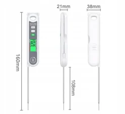 Matlagningstermometrar-DIGITAL KÖKSTERMOMETER FÖR MAT KÖTTTILKNING JUSTERBAR -50 +300°C