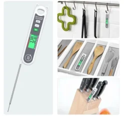 Matlagningstermometrar-DIGITAL KÖKSTERMOMETER FÖR MAT KÖTTTILKNING JUSTERBAR -50 +300°C