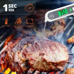 Matlagningstermometrar-DIGITAL KÖKSTERMOMETER FÖR MAT KÖTTTILKNING JUSTERBAR -50 +300°C