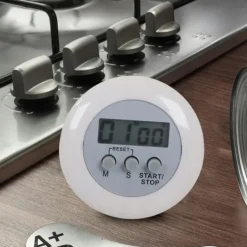 Digital Kökstimer med LCD Display och Magnet Vit