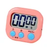 Äggklockor-Digital klocka Timer Klassrum Kök Magnetisk stoppur för barn Matlagning Bakning Kokande ägg Sport Rosa