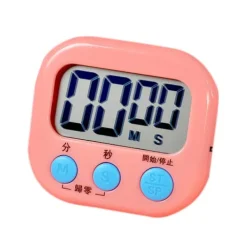 Äggklockor-Digital klocka Timer Klassrum Kök Magnetisk stoppur för barn Matlagning Bakning Kokande ägg Sport Rosa