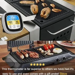 Digital Stektermometer med Lättavläst Pekskärm och Larm