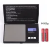 Digital våg 0,01g - 500g pocketscale digitalvåg inkl. batterier 2xAAA