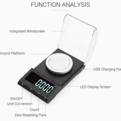 Digitalvåg, finvåg, juvelerarvåg, precisionsvåg, guldvåg 10g/0,001g