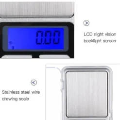 Digitalvåg i fick format med LCD Display, Pocket Scale, Smyckes våg 0,01 - 200g