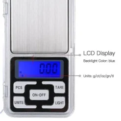 Digitalvåg i fick format med LCD Display, Pocket Scale, Smyckes våg 0,01 - 200g
